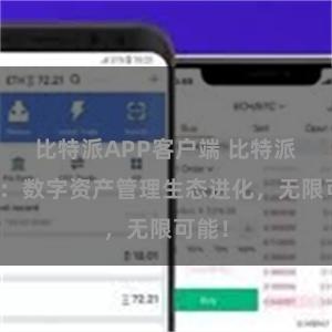比特派APP客户端 比特派钱包：数字资产管理生态进化，无限可能！