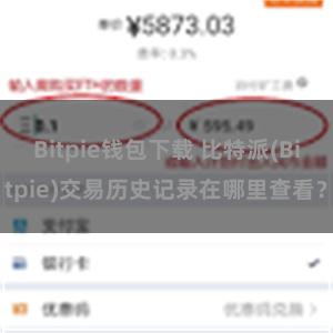 Bitpie钱包下载 比特派(Bitpie)交易历史记录在哪里查看？