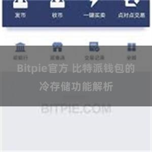 Bitpie官方 比特派钱包的冷存储功能解析