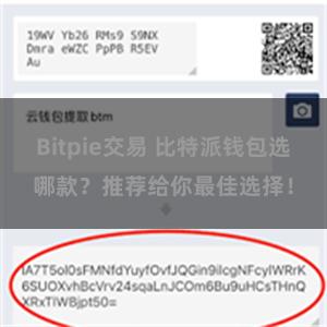 Bitpie交易 比特派钱包选哪款？推荐给你最佳选择！