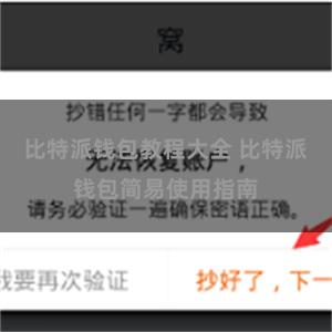 比特派钱包教程大全 比特派钱包简易使用指南