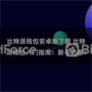比特派钱包安卓版下载 比特派钱包入门指南：新手必看！