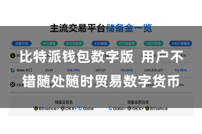 比特派钱包数字版  用户不错随处随时贸易数字货币